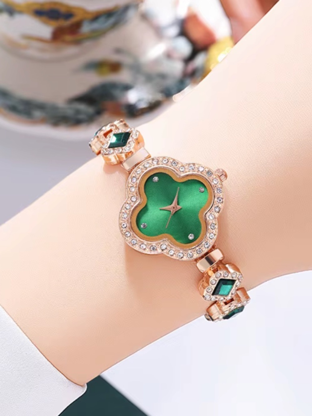 Green Small Watch for Women